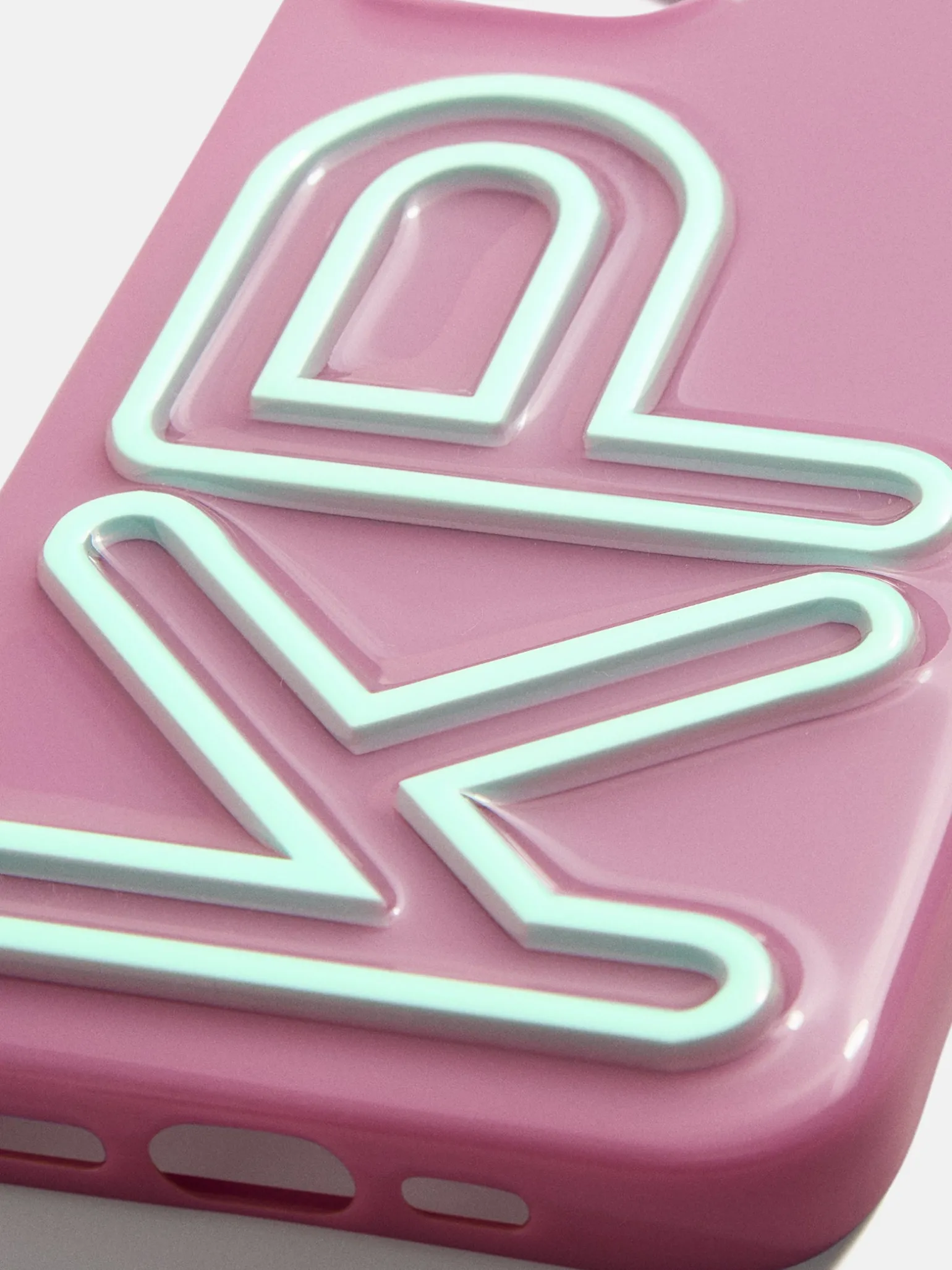 Fine Line Custom iPhone Case - Dark Purple/Light Blue