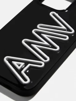 Fine Line Custom iPhone Case - Black/White