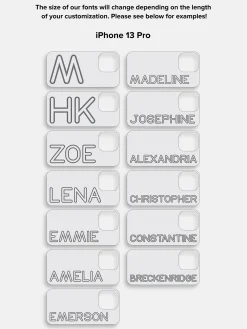 Fine Line Custom iPhone Case - Clear/White
