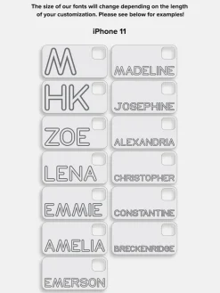 Fine Line Custom iPhone Case - Clear/White