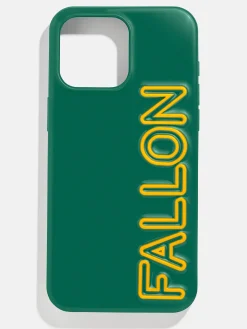 Fine Line Custom Phone Case - Green/Yellow