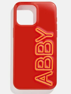 Fine Line Custom  Phone Case - Bright Red/Yellow