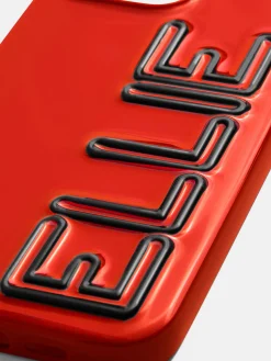 Fine Line Custom Phone Case - Bright Red/Black