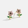 Flora 18K Gold Vermeil Kids' Flower Earrings - Flower
