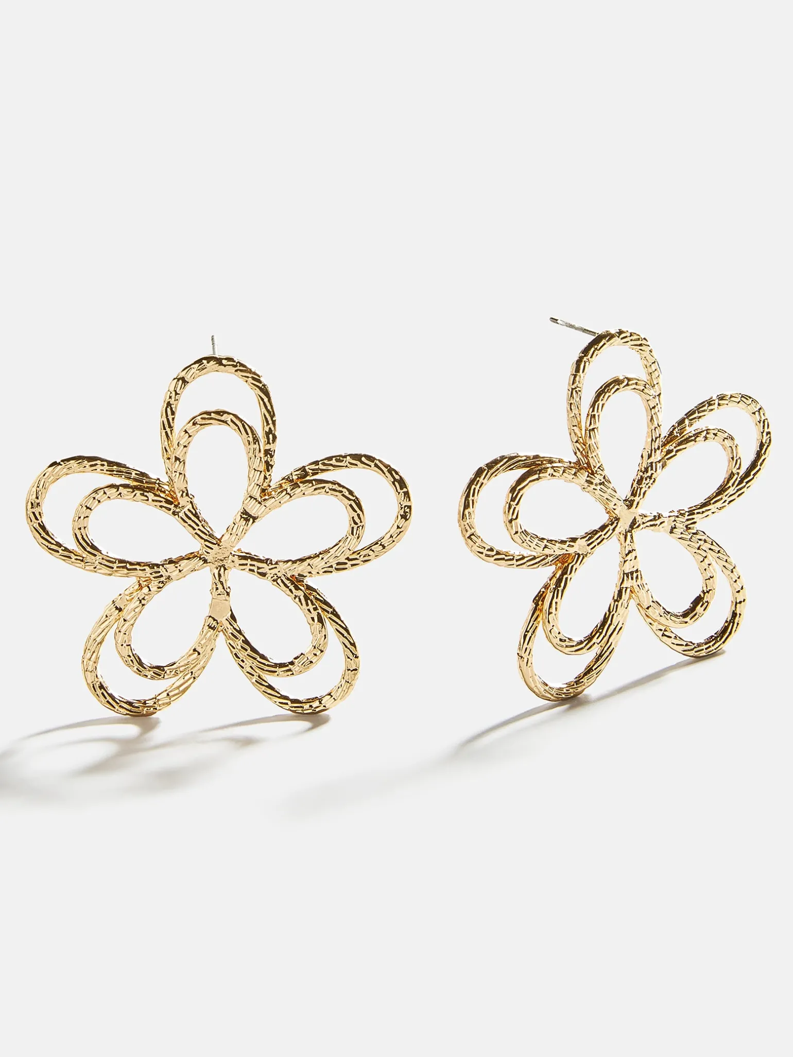 Flora Statement Earrings - Gold/Pavé
