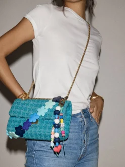 Flower Child Bag Charm - Blue