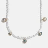 Frida Evil Eye Necklace - White/Blue