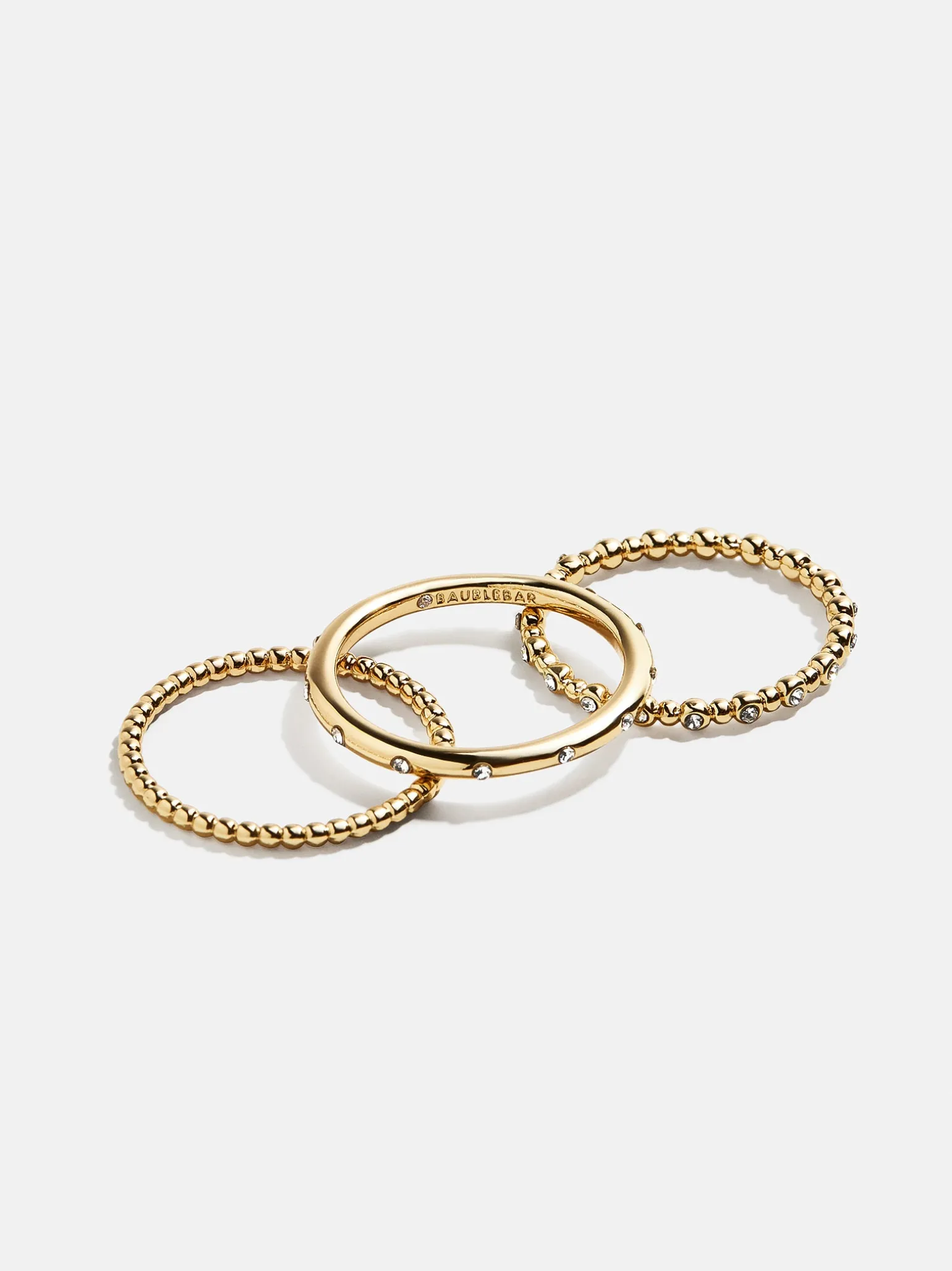 Gabriela Ring Set - Gold/Pavé