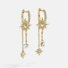 Galaxy Earrings - Gold/Pavé