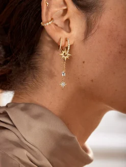 Galaxy Earrings - Gold/Pavé