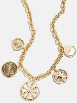Galia Statement Charm Necklace - Round