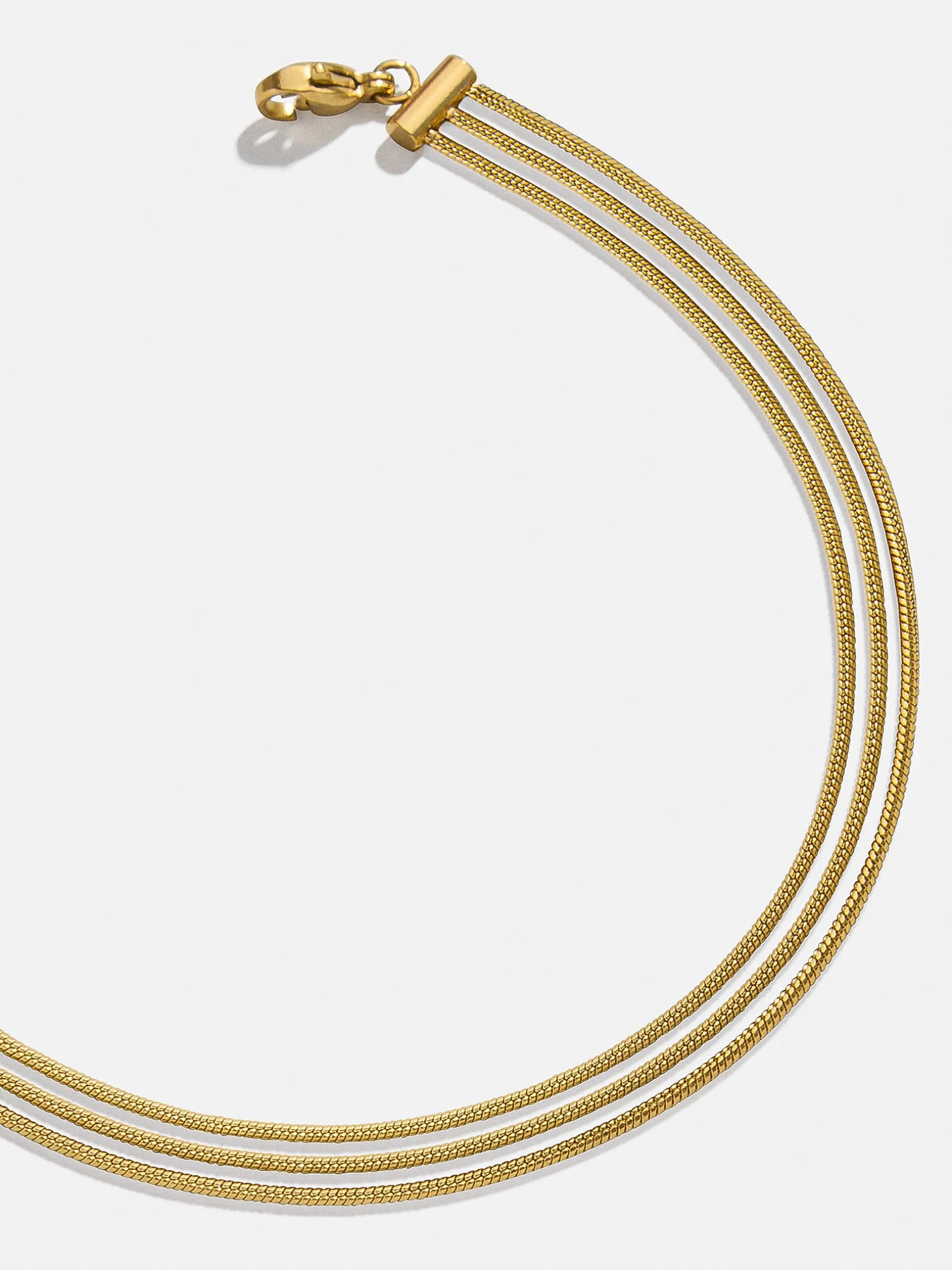 Gemma Waterproof Layered Anklet - Gold