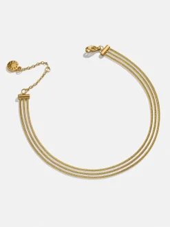 Gemma Waterproof Layered Anklet - Gold