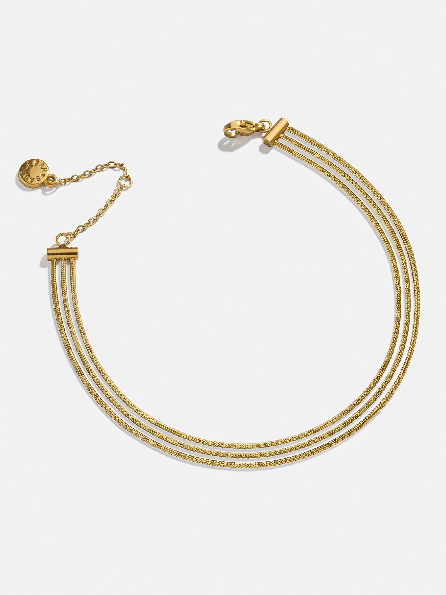 Gemma Waterproof Layered Anklet - Gold