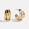 Gina Hoop Earrings - Gold