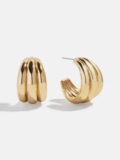 Gina Hoop Earrings - Gold