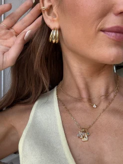 Gina Hoop Earrings - Gold