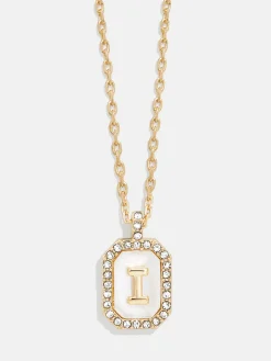 Gold & Mother of Pearl Initial Necklace - Mother Of Pearl