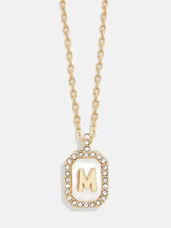 Gold & Mother of Pearl Initial Necklace - Mother Of Pearl