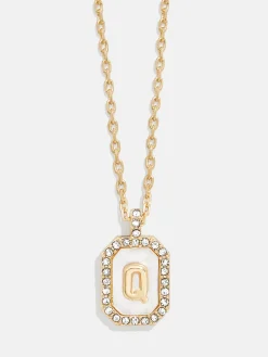Gold & Mother of Pearl Initial Necklace - Mother Of Pearl