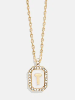 Gold & Mother of Pearl Initial Necklace - Mother Of Pearl