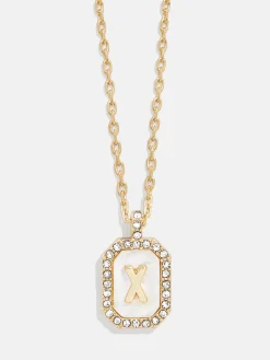 Gold & Mother of Pearl Initial Necklace - Mother Of Pearl