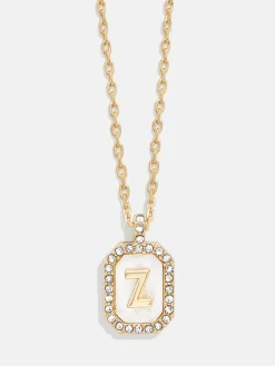 Gold & Mother of Pearl Initial Necklace - Mother Of Pearl