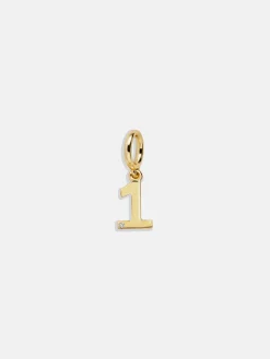 Gold Number Cluster Charm - 1