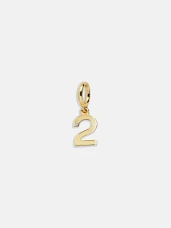 Gold Number Cluster Charm - 2