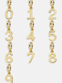 Gold Number Cluster Charm - 5