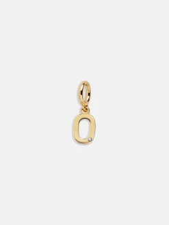 Gold Number Cluster Charm - 0