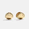 Halle Seashell Earrings - Gold