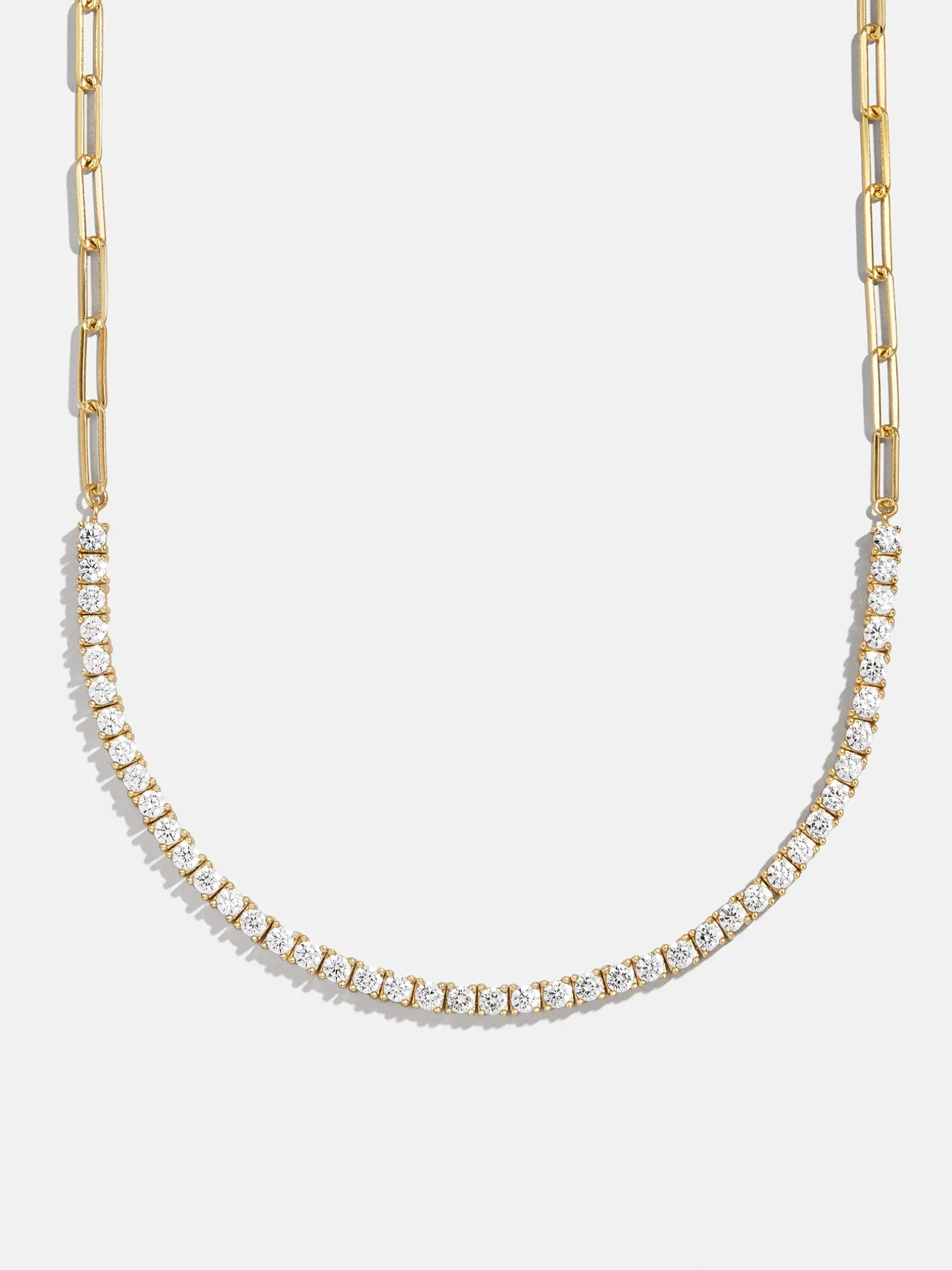 Harper 18K Gold Vermeil Tennis Necklace - Gold/Pavé