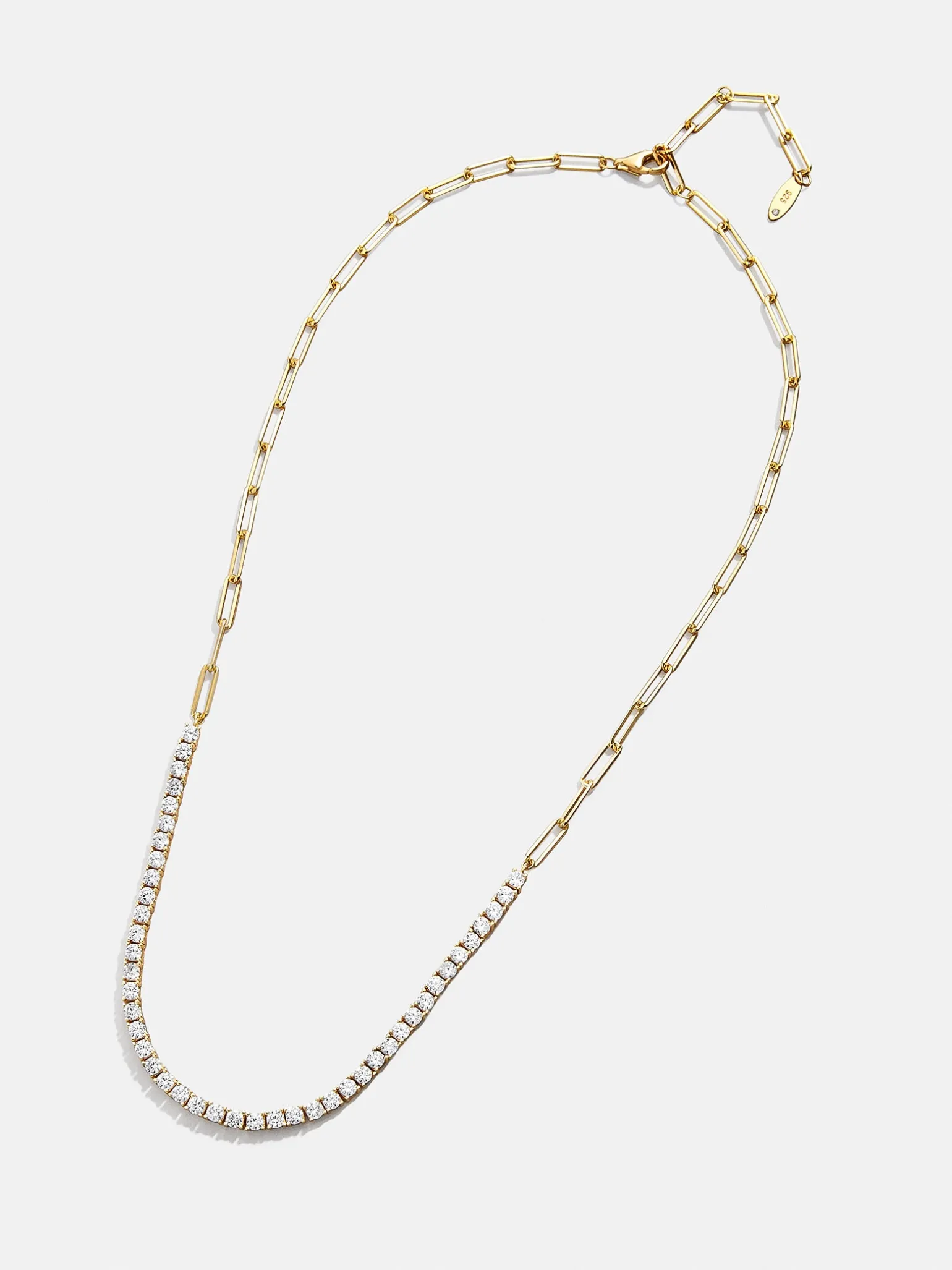 Harper 18K Gold Vermeil Tennis Necklace - Gold/Pavé