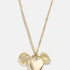 Heart Cluster Charm Necklace - Heart