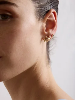 High Tide Fish Earrings - Gold/Multi