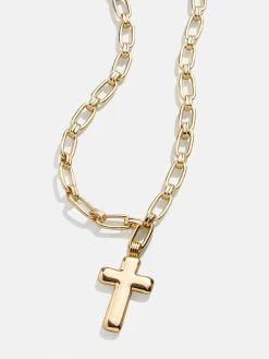 Hope Statement Cross Necklace - Bubble Cross