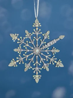 In A Flurry Custom Ornament - Silver