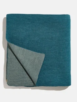 In the Bag Custom Blanket - Teal/Tan