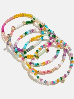 Indya Semi-Precious Layered Bracelet Set  - Multi