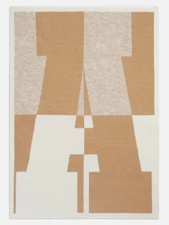 Initial Here Custom Blanket - Gray/Camel