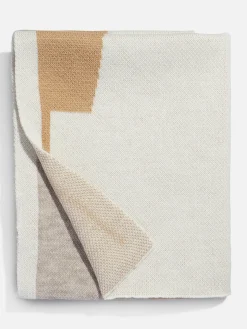 Initial Here Custom Blanket - Gray/Camel