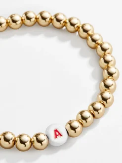 Initial Pisa Beaded Bracelet - White