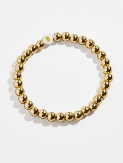 Initial Pisa Beaded Bracelet - White