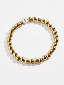 Initial Pisa Beaded Bracelet - White
