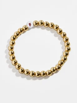 Initial Pisa Beaded Bracelet - White