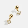 Jada 18K Gold Vermeil Kids' Earrings - Gold/Pavé