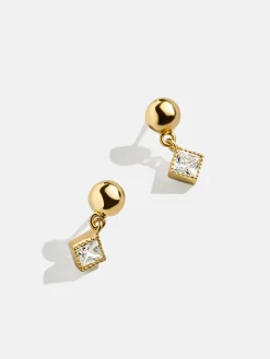 Jada 18K Gold Vermeil Kids' Earrings - Gold/Pavé