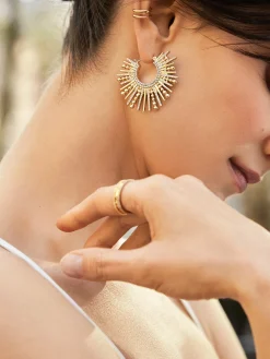 Jaskamal Earrings - Gold