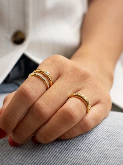 Jenny Ring Set - Gold/Pavé